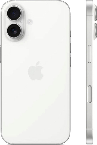 Смартфон Apple iPhone 16 Dual Sim 512GB, White (белый)