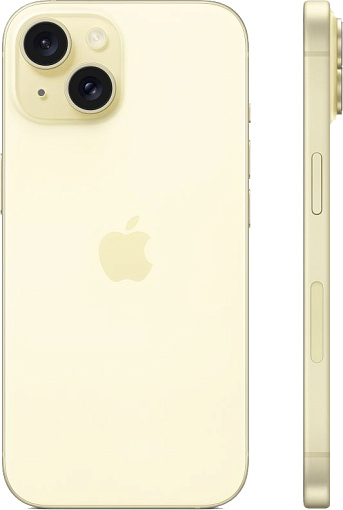 Смартфон Apple iPhone 15 512GB, желтый