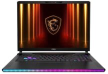 Ноутбук MSI Raider 16 HX AI A2XWHG-814XRU 16″ (Intel Core Ultra 7 255HX, NVIDIA GeForce RTX 5070 Ti) 32ГБ, 1ТБ SSD, DOS, черный (9S7-15M361-814)