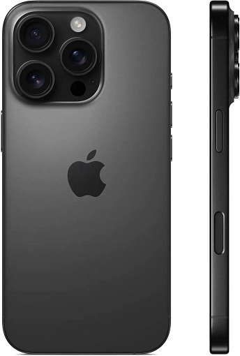 Смартфон Apple iPhone 16 Pro Dual Sim 512GB, Black Titanium (черный)