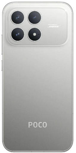 Смартфон Xiaomi POCO F8 Pro 12/256 ГБ, серебристый