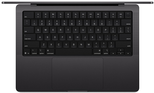 Ноутбук Apple MacBook Pro 14″ (2025) (M5 10C CPU, 10C GPU) 16 ГБ, 512 Гб SSD, чёрный космос MDE04