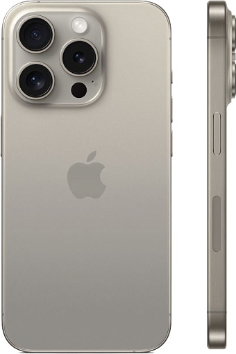 Смартфон Apple iPhone 15 Pro eSim 1TB, Natural Titanium (серый)