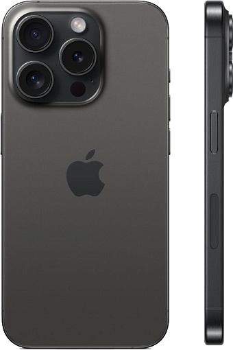 Смартфон Apple iPhone 15 Pro eSim 128GB, Black Titanium (черный)